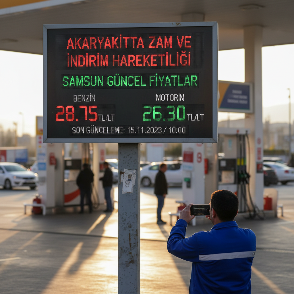 Akaryakitta Zam ve Indirim Hareketliligi Samsun Guncel Fiyatlar gemini
