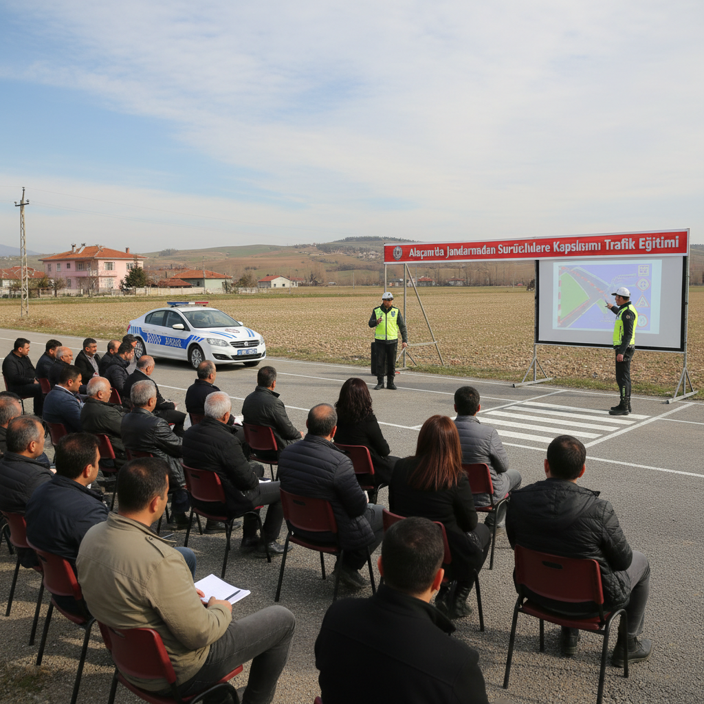 Alacamda Jandarmadan Suruculere Kapsamli Trafik Egitimi gemini