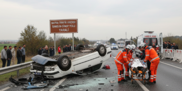 Bafrada trafik kazasi Samsun Sinop yolunda yarali var gemini
