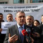 CHP Havza Ilce Baskani Sener Gecitten emekli zamlarina tepki gemini