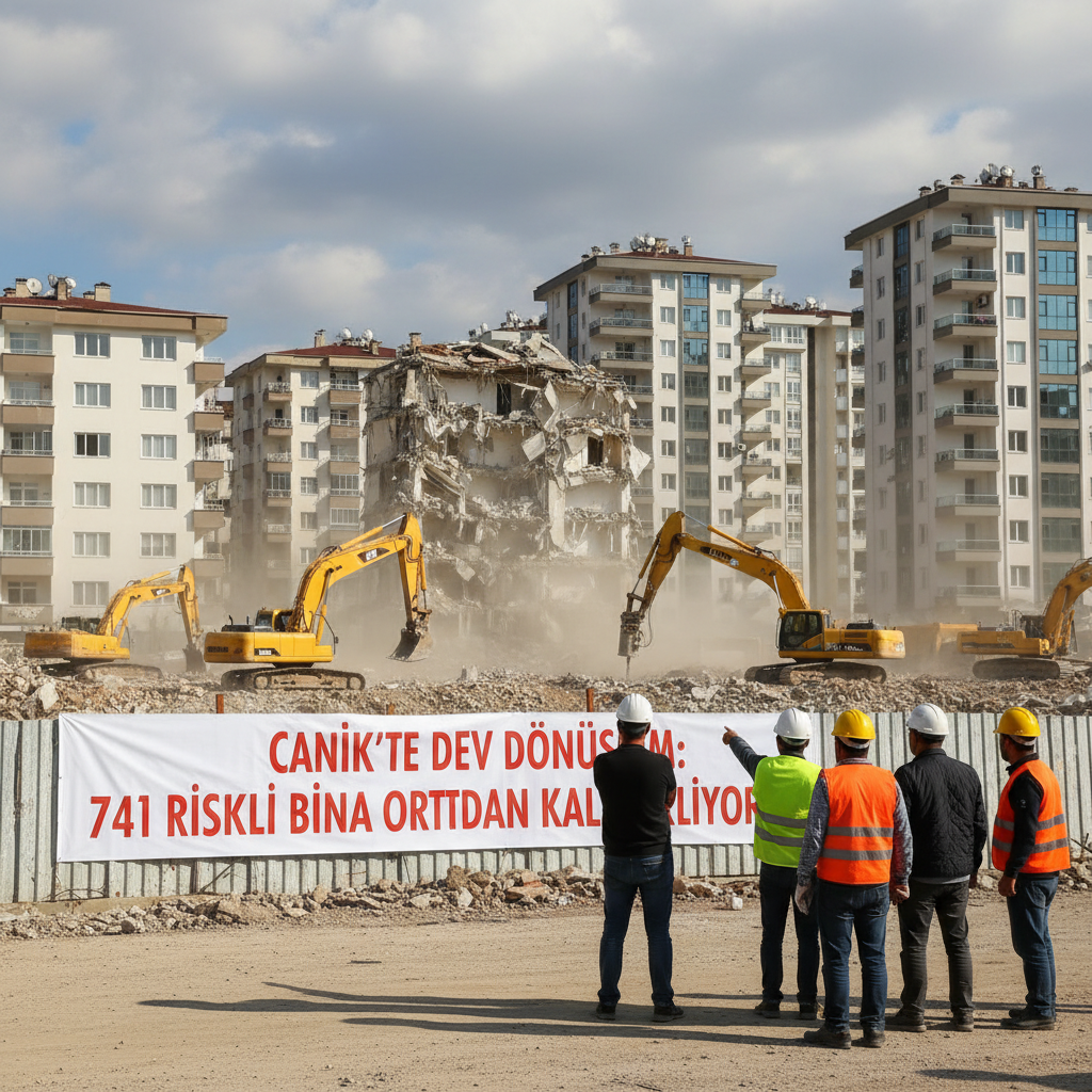 Canikte Dev Donusum 741 Riskli Bina Ortadan Kaldiriliyor gemini