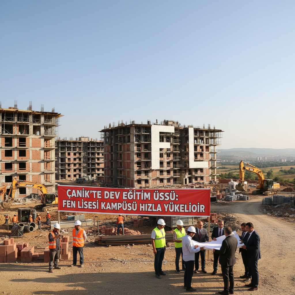 Canikte Dev Egitim Ussu Fen Lisesi Kampusu Hizla Yukseliyor gemini