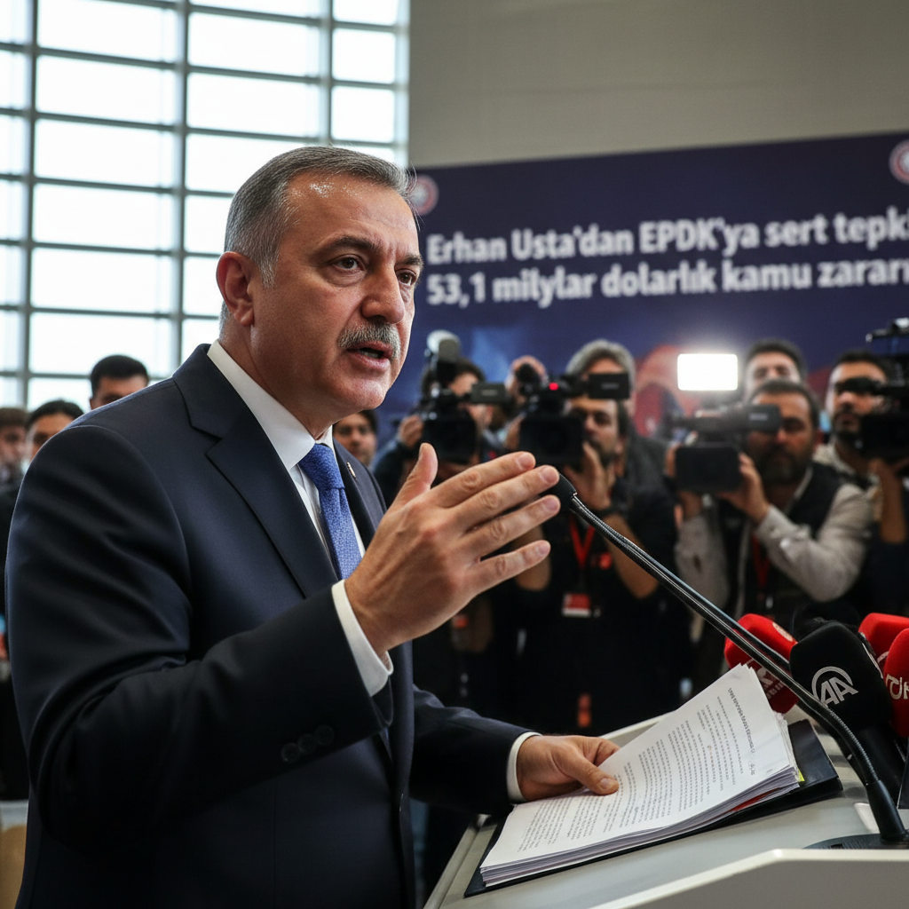 Erhan Ustadan EPDKya sert tepki 531 milyar dolarlik kamu zarari gemini