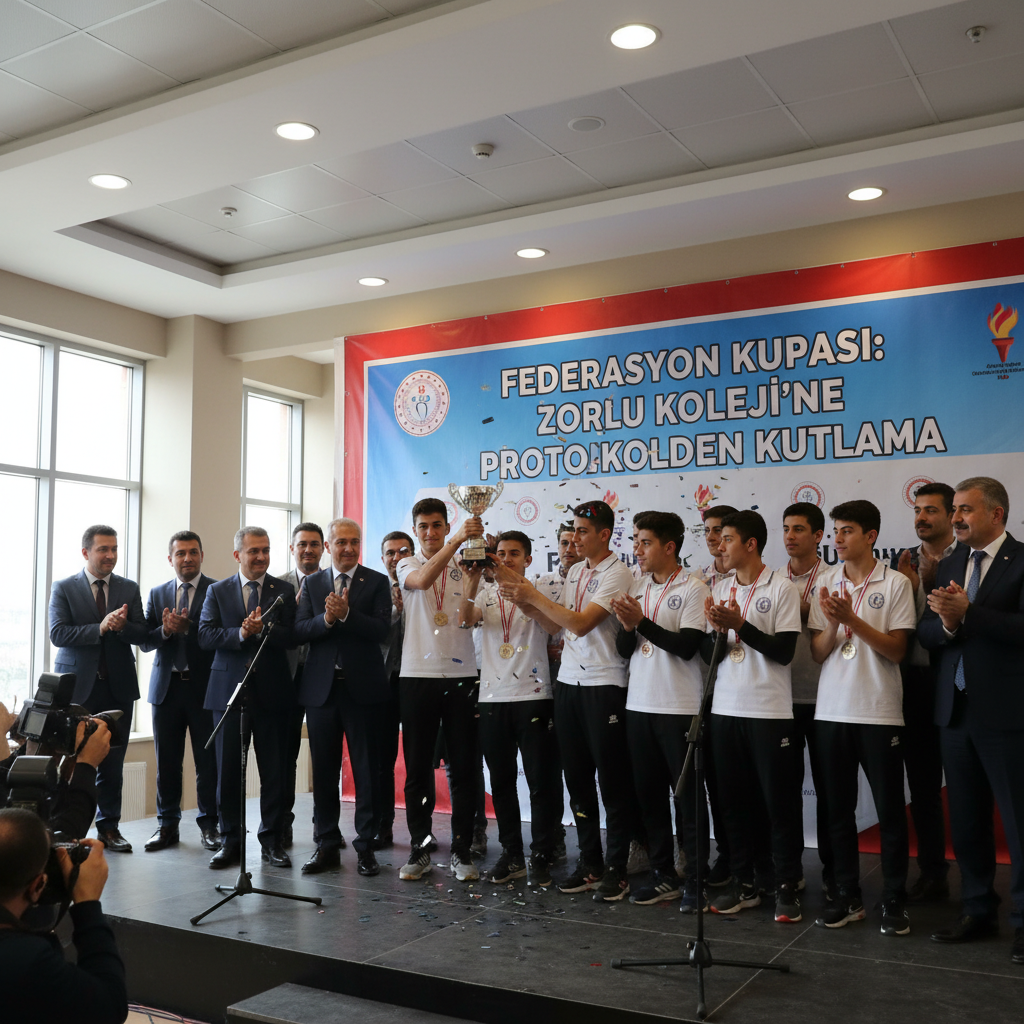 Federasyon Kupasi Samsunun Zorlu Kolejine Protokolden Kutlama gemini