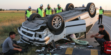 Ilkadimda Korkutan Kaza Kasisten Kacarken Takla Atti gemini