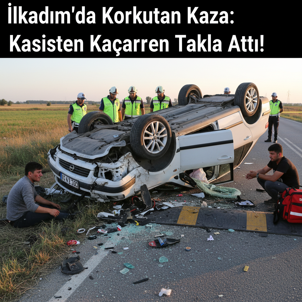 Ilkadimda Korkutan Kaza Kasisten Kacarken Takla Atti gemini