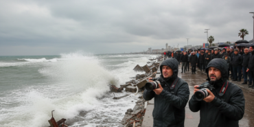 Samsun Sahilini Dev Dalgalar Vurdu Kiyi Seridinde Buyuk Hasar gemini