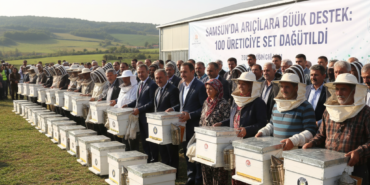 Samsunda Aricilara Buyuk Destek 100 Ureticiye Set Dagitildi gemini