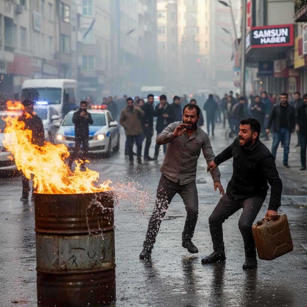 Samsunda Korkutan Patlama Kaynar Suya Benzin Doktuler gemini
