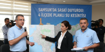 Samsunda SASKI Duyurdu 4 Ilcede Planli Su Kesintisi gemini