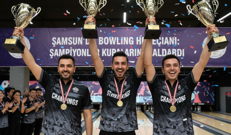 Samsunda bowling heyecani Sampiyonlar kupalarini kaldirdi gemini