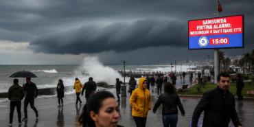 Samsunda firtina alarmi Meteoroloji o saati isaret etti gemini