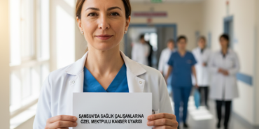 Samsunda saglik calisanlarina ozel mektuplu kanser uyarisi gemini