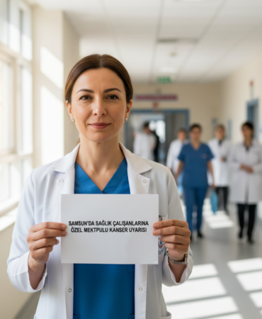 Samsunda saglik calisanlarina ozel mektuplu kanser uyarisi gemini