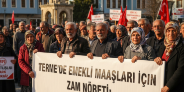 Termede Emekli Maaslari Icin Zam Nobeti CHP Sahaya Indi gemini