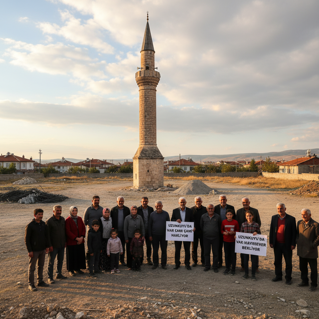 Uzunkuyuda Minare Var Cami Yok Mahalleli Hayirsever Bekliyor gemini