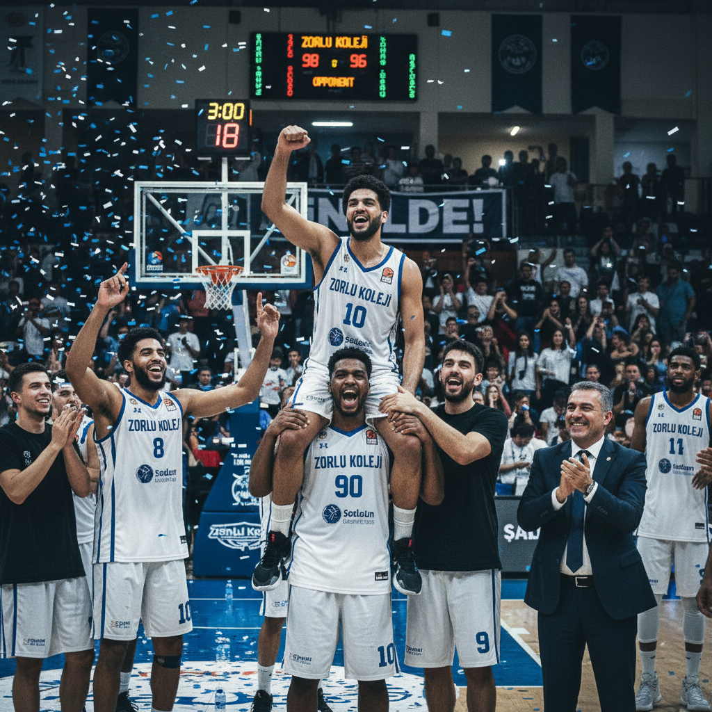Zorlu Koleji Samsun Basketbol 2 uzatma sonunda finalde gemini
