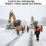 Canikte Kar Seferberligi Ekipler Yollari Acmak Icin Sahada gemini