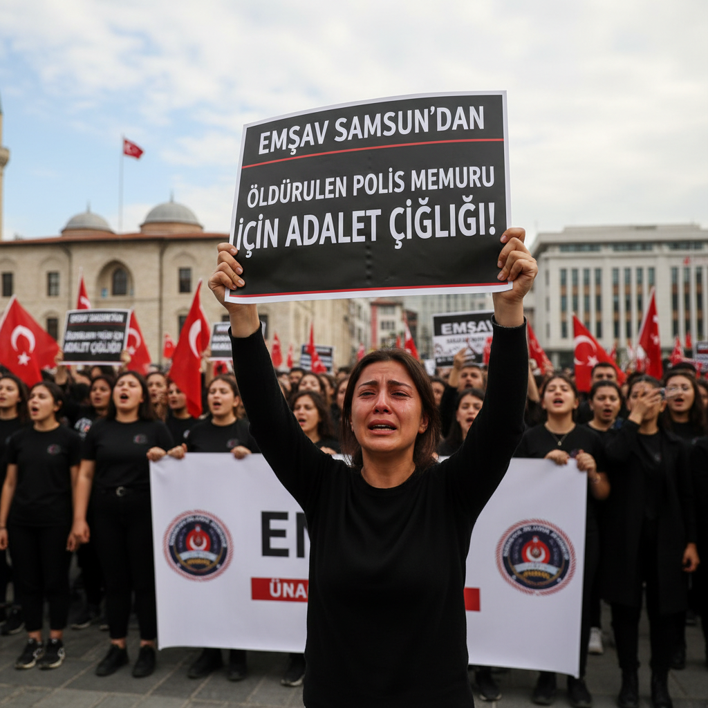 EMSAV Samsundan oldurulen polis memuru icin adalet cigligi gemini