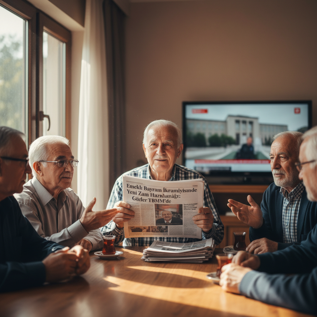 Emekli Bayram Ikramiyesinde Yeni Zam Hazirligi Gozler TBMMde gemini