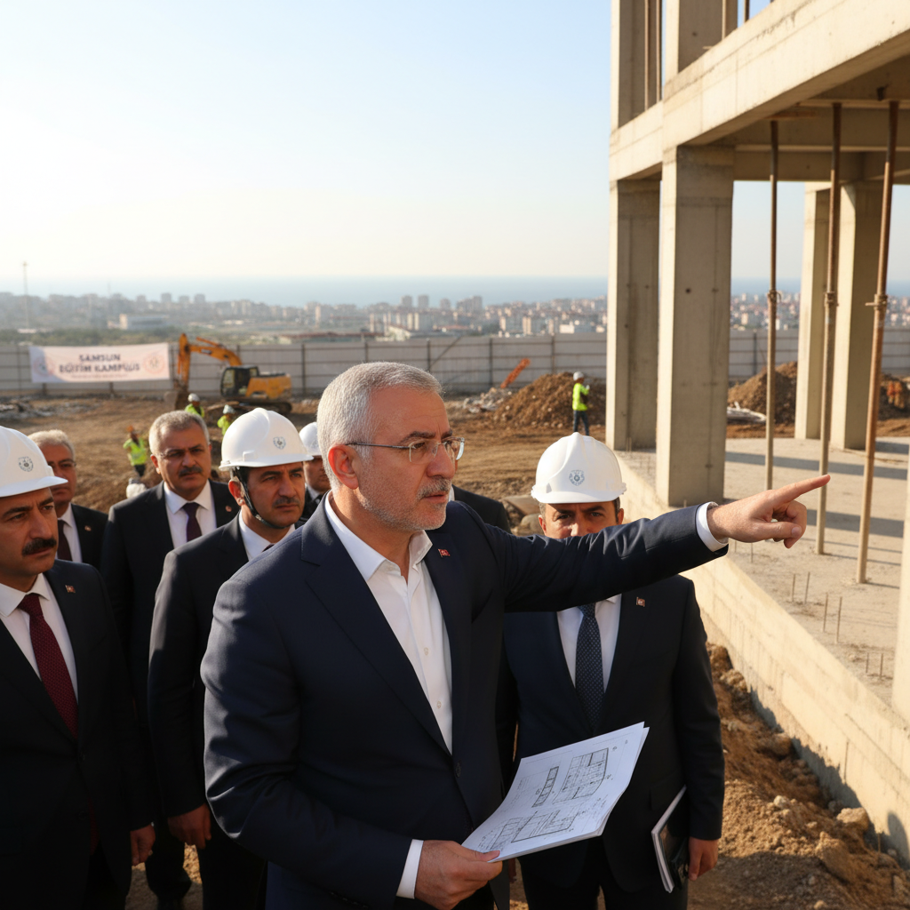 Ersan Aksudan Samsundaki Egitim Yatirimlarina Yerinde Inceleme gemini