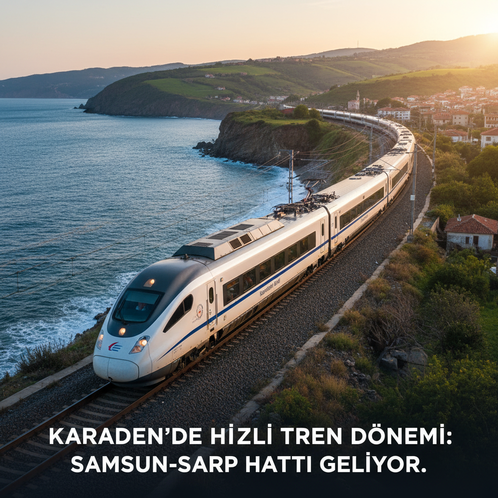 Karadenizde Hizli Tren Donemi Samsun Sarp Hatti Geliyor gemini