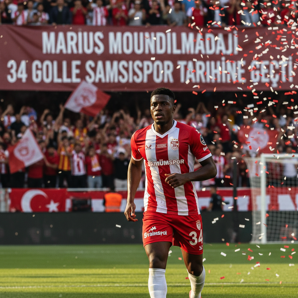 Marius Mouandilmadji 34 Golle Samsunspor Tarihine Gecti gemini