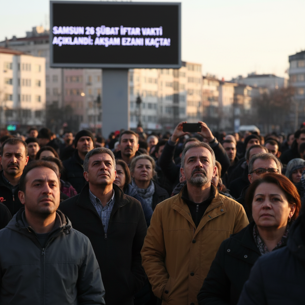 Samsun 26 Subat Iftar Vakti Aciklandi Aksam Ezani Kacta gemini