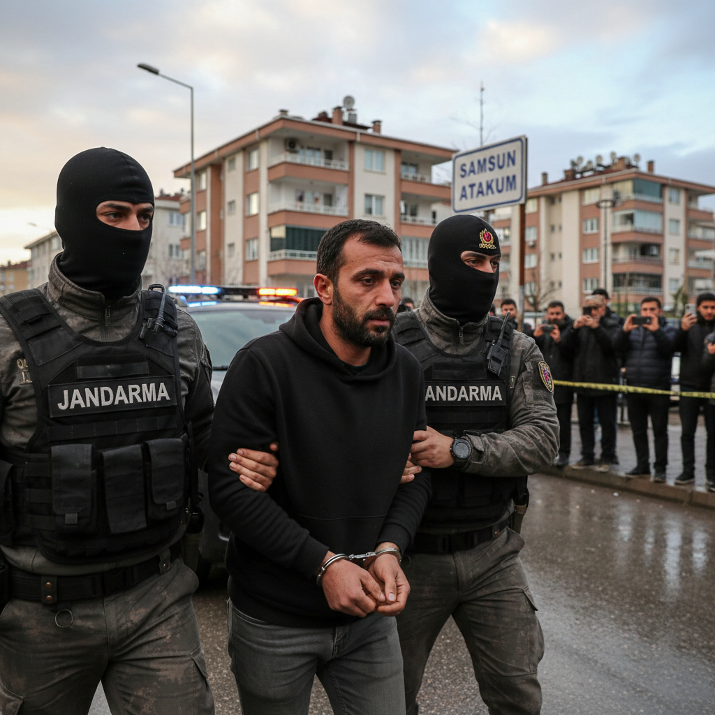 Samsun Atakumda jandarma operasyonu Supheli tutuklandi gemini