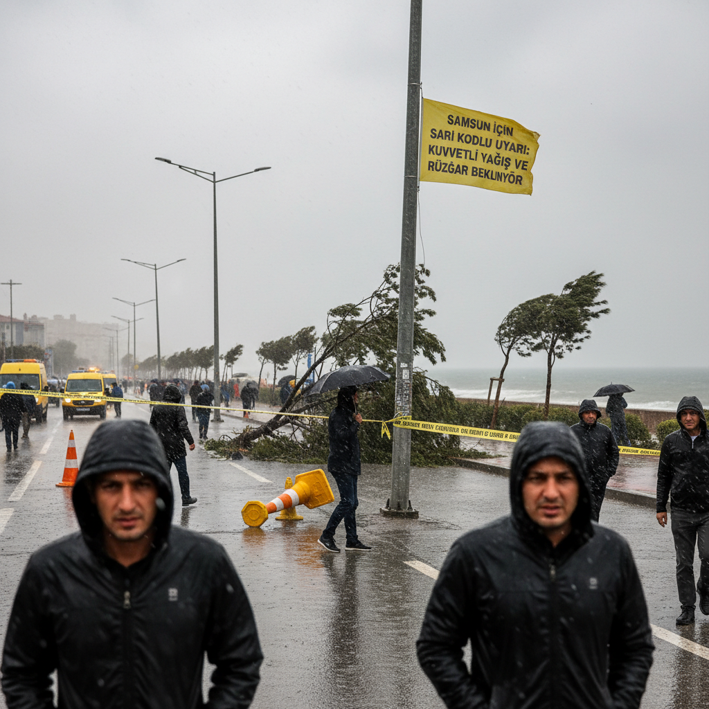 Samsun Icin Sari Kodlu Uyari Kuvvetli Yagis ve Ruzgar Bekleniyor gemini