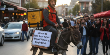 Samsunda Ezber Bozan Kurye Ehliyeti Alininca Esege Bindi gemini