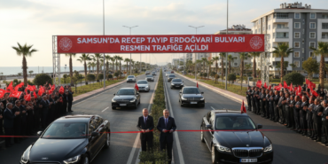 Samsunda Recep Tayyip Erdogan Bulvari Resmen Trafige Acildi gemini