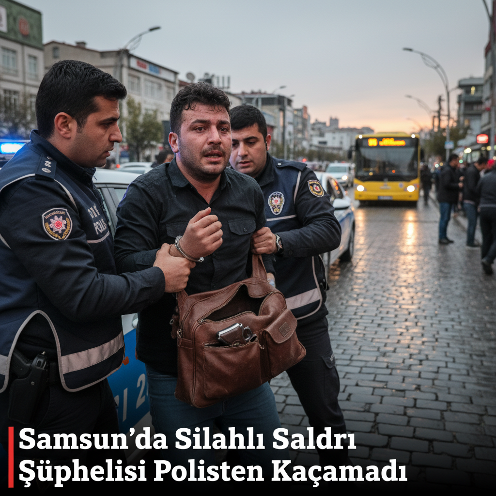 Samsunda Silahli Saldiri Suphelisi Polisten Kacamadi gemini