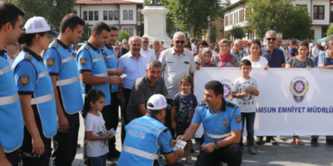 Samsunda Toplum Destekli Polis Cumhuriyet Meydaninda Sahaya Indi gemini