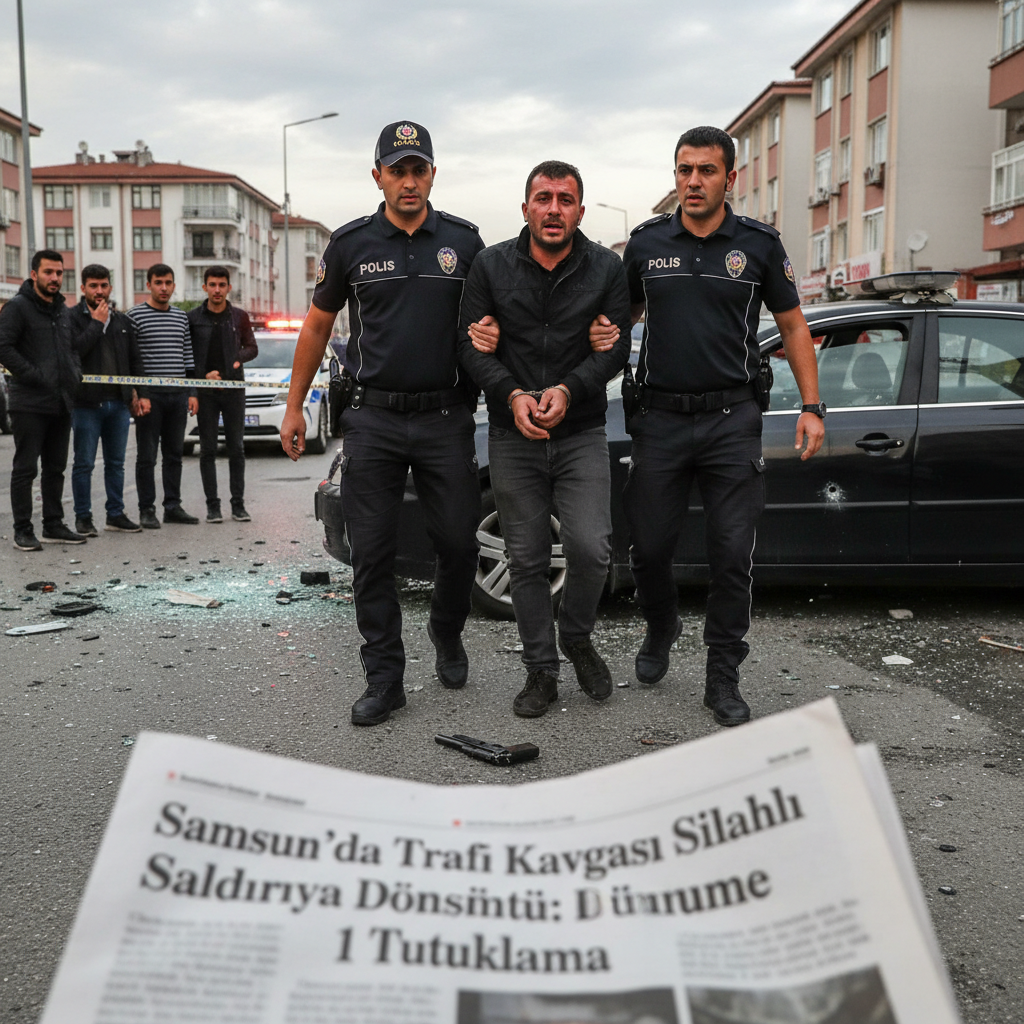 Samsunda Trafik Kavgasi Silahli Saldiriya Donustu 1 Tutuklama gemini