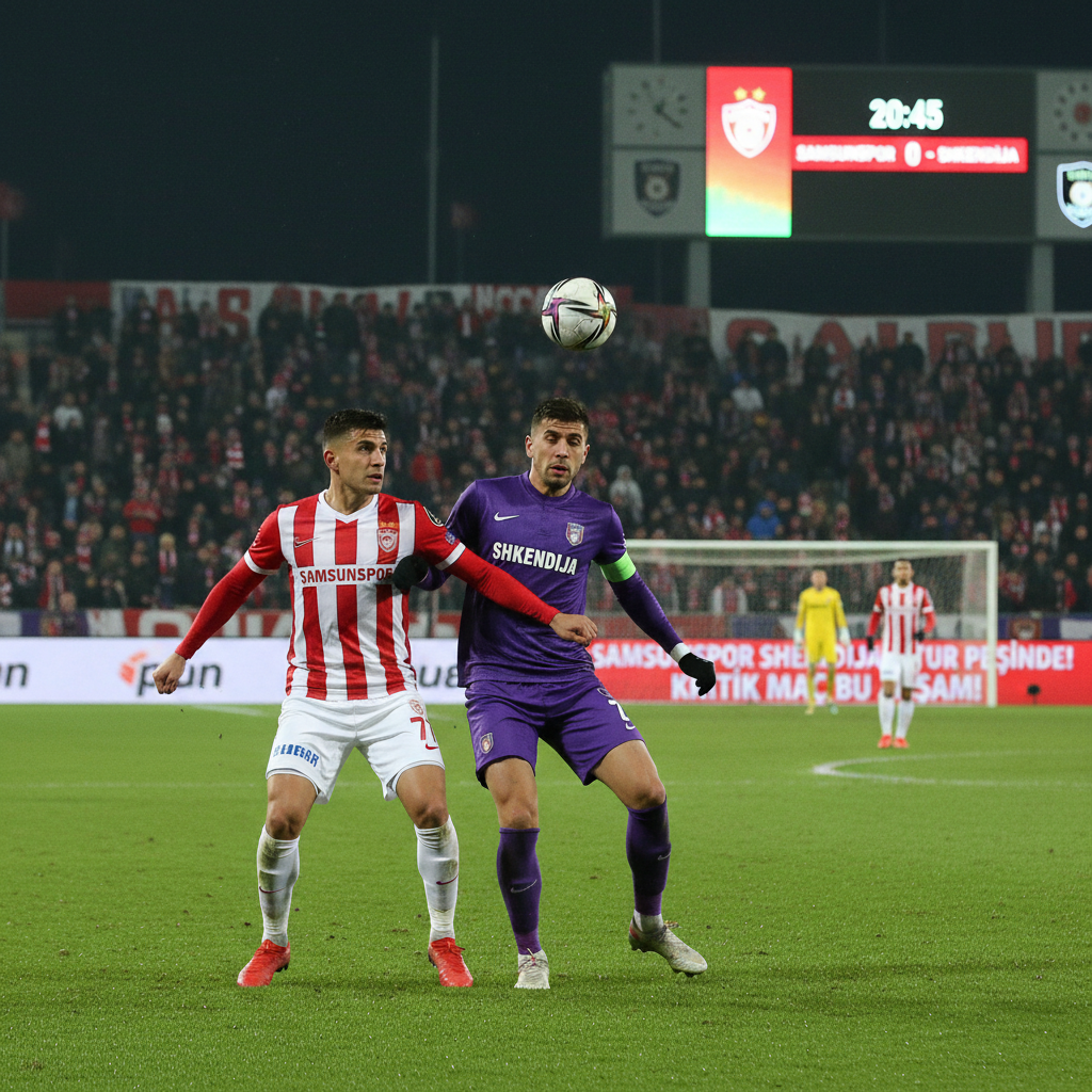 Samsunspor Shkendija Karsisinda Tur Pesinde Kritik Mac Bu Aksam gemini