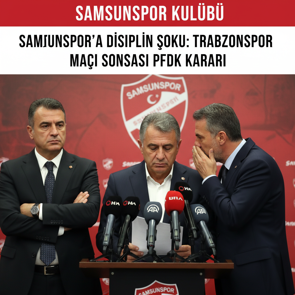 Samsunspora Disiplin Soku Trabzonspor Maci Sonrasi PFDK Karari gemini
