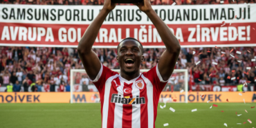 Samsunsporlu Marius Mouandilmadji Avrupa Gol Kralliginda Zirvede gemini