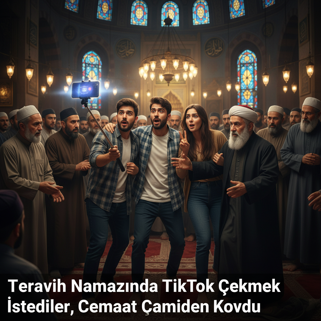 Teravih Namazinda TikTok Cekmek Istediler Cemaat Camiden Kovdu gemini