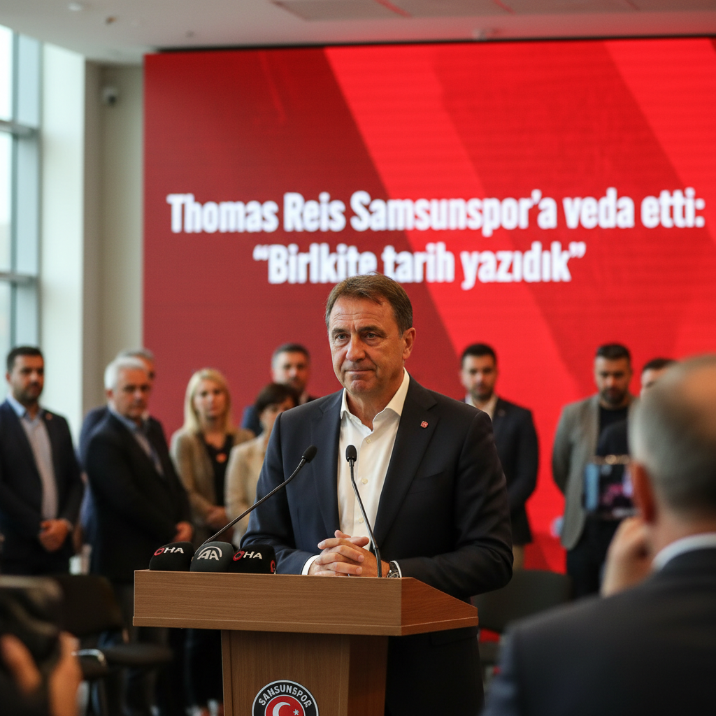 Thomas Reis Samsunspora veda etti Birlikte tarih yazdik gemini