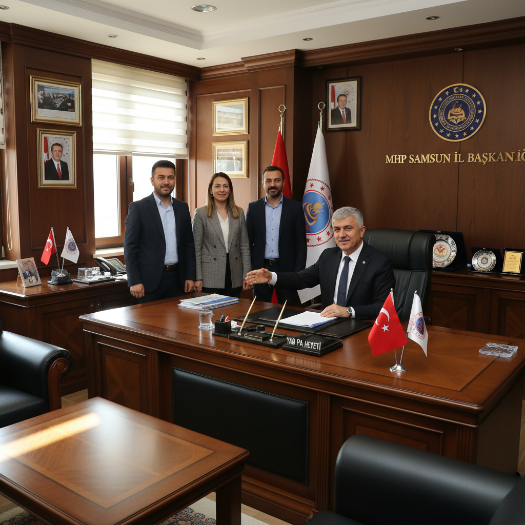 YAB PA Heyetinden MHP Samsun Il Baskani Burhan Mucura Ziyaret gemini