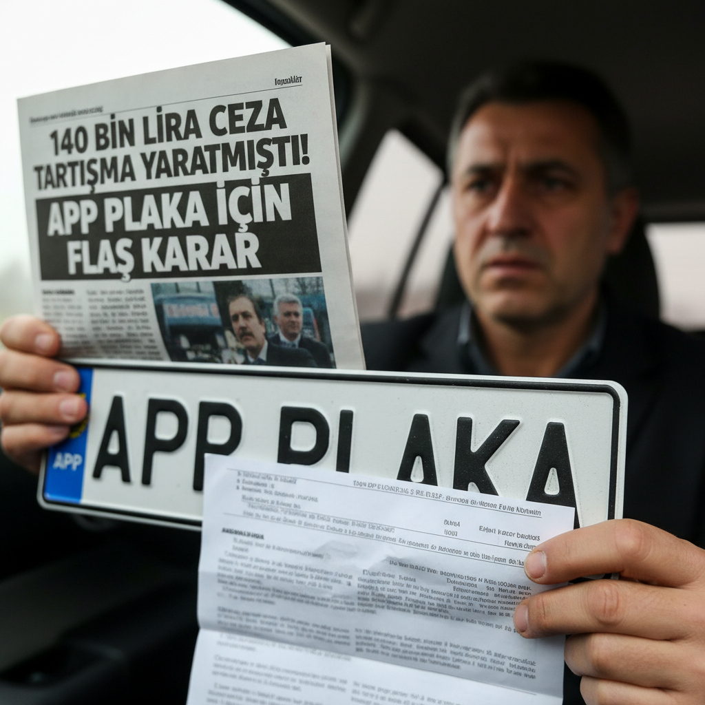 140 bin lira ceza tartisma yaratmisti APP plaka icin flas karar gemini