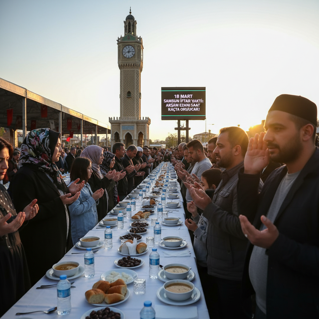 18 Mart Samsun Iftar Vakti Aksam Ezani Saat Kacta Okunacak gemini