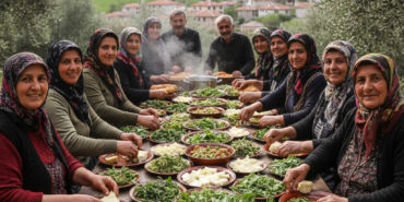Alacamda Taze Karadeniz Yesillikleriyle Hazirlanan Essiz Sofralar gemini