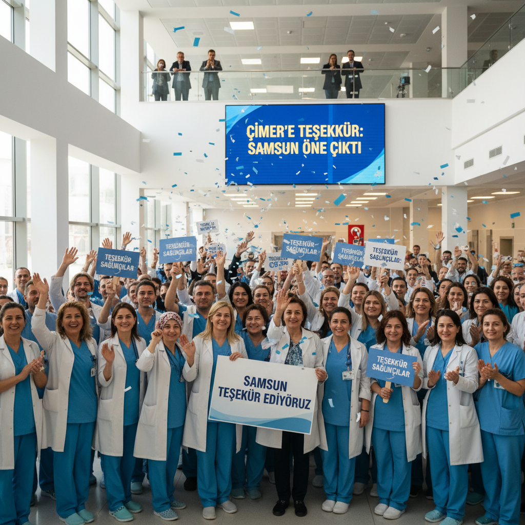 CIMERe saglikcilar icin tesekkur yagdi Samsun detayi one cikti gemini