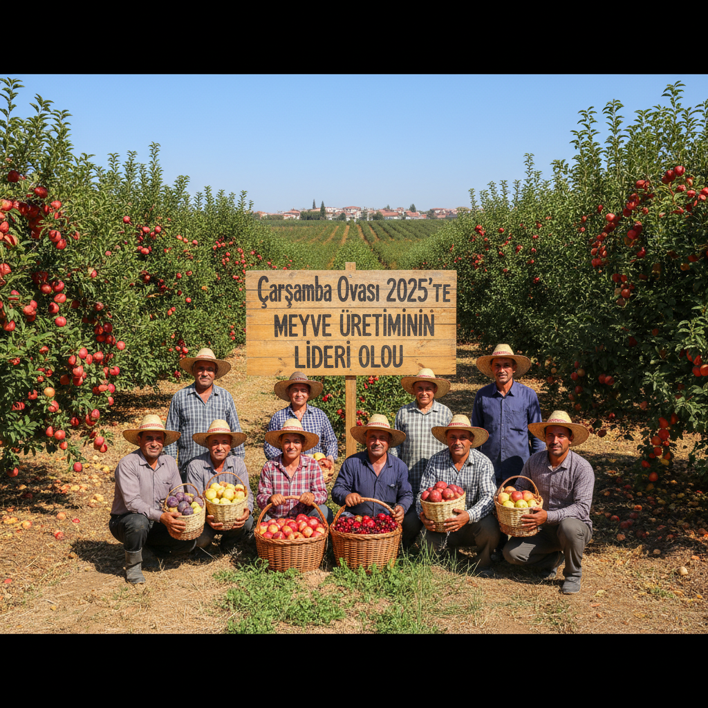 Carsamba Ovasi 2025te Meyve Uretiminin Lideri Oldu gemini