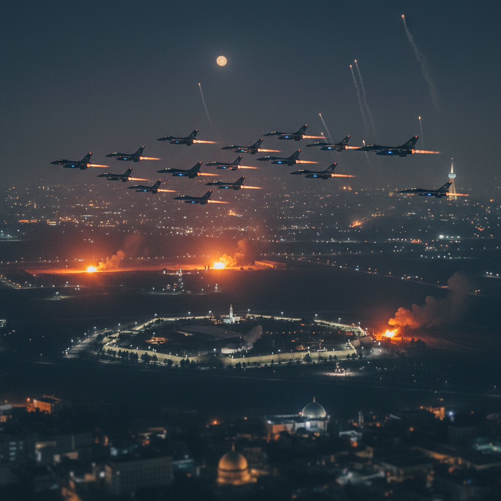 Israilden Tahrana hava operasyonu 50 savas ucagiyla kritik vurus gemini