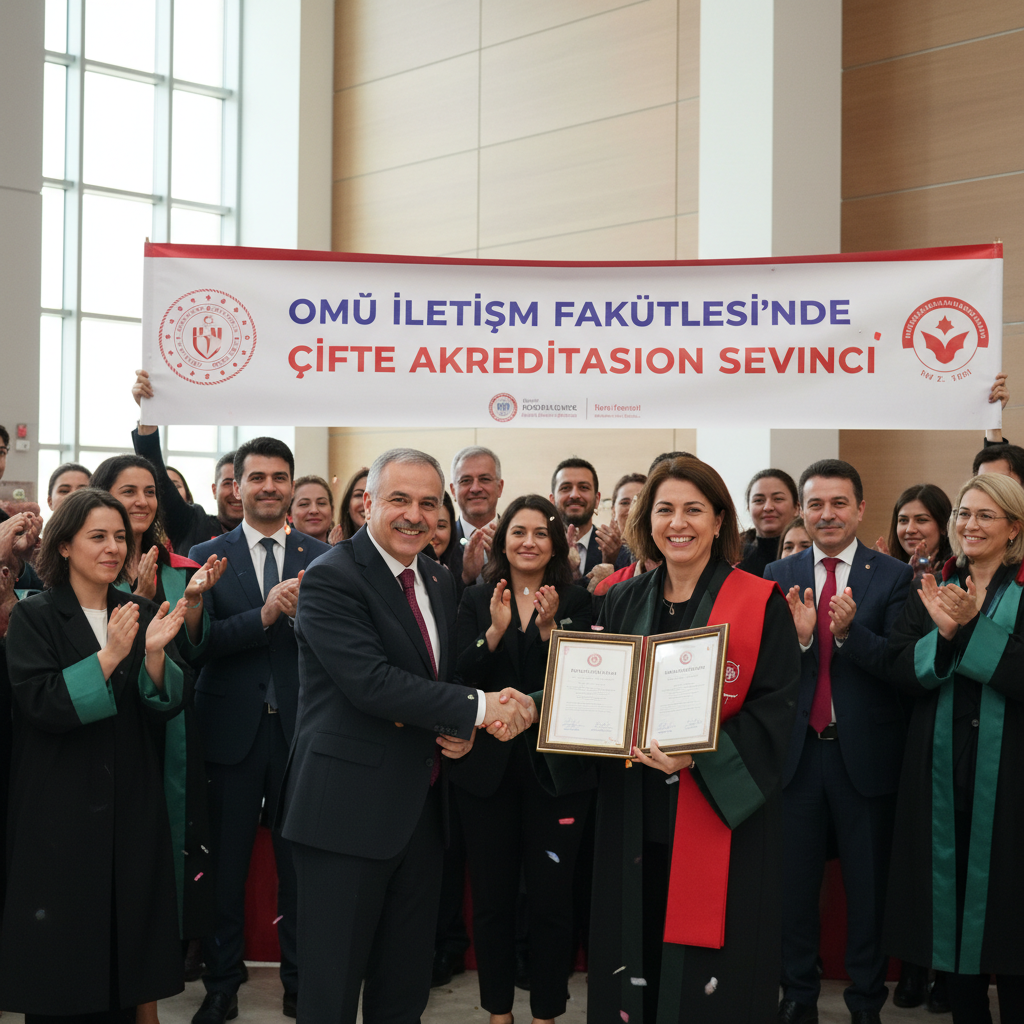 OMU Iletisim Fakultesinde Cifte Akreditasyon Sevinci gemini
