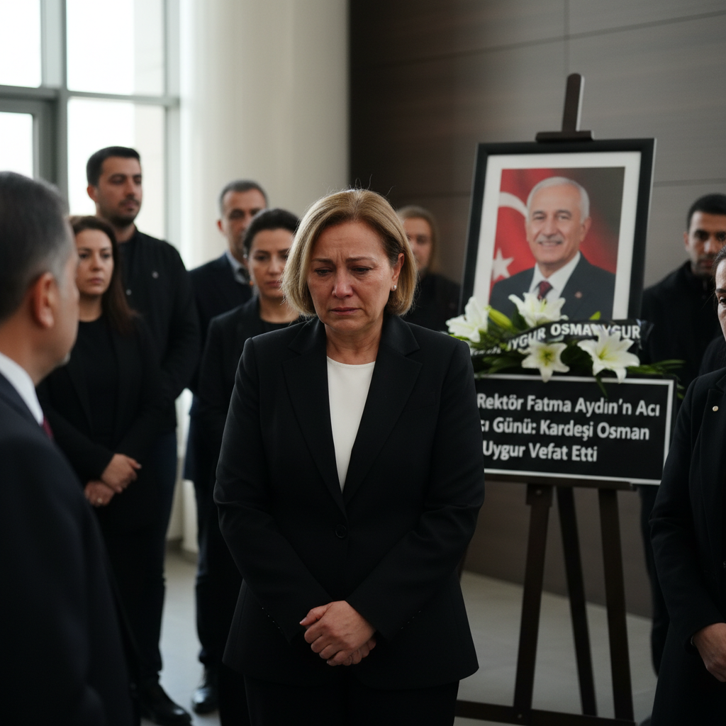 Rektor Fatma Aydinin Aci Gunu Kardesi Osman Uygur Vefat Etti gemini