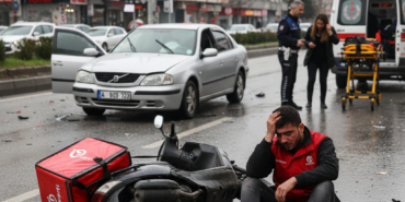 Samsun Ilkadimda Korkutan Kaza Kurye ile Otomobil Carpisti gemini